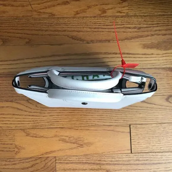 Longchamp RARE Le Pliage Heritage Top Handle Small Leather Pink Handbag NWOT - Picture 4 of 11